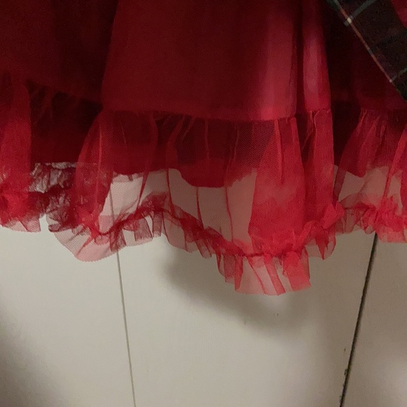 Blueberi Boulevard Red & Green Plaid Holiday Dress - Picture 5 of 7